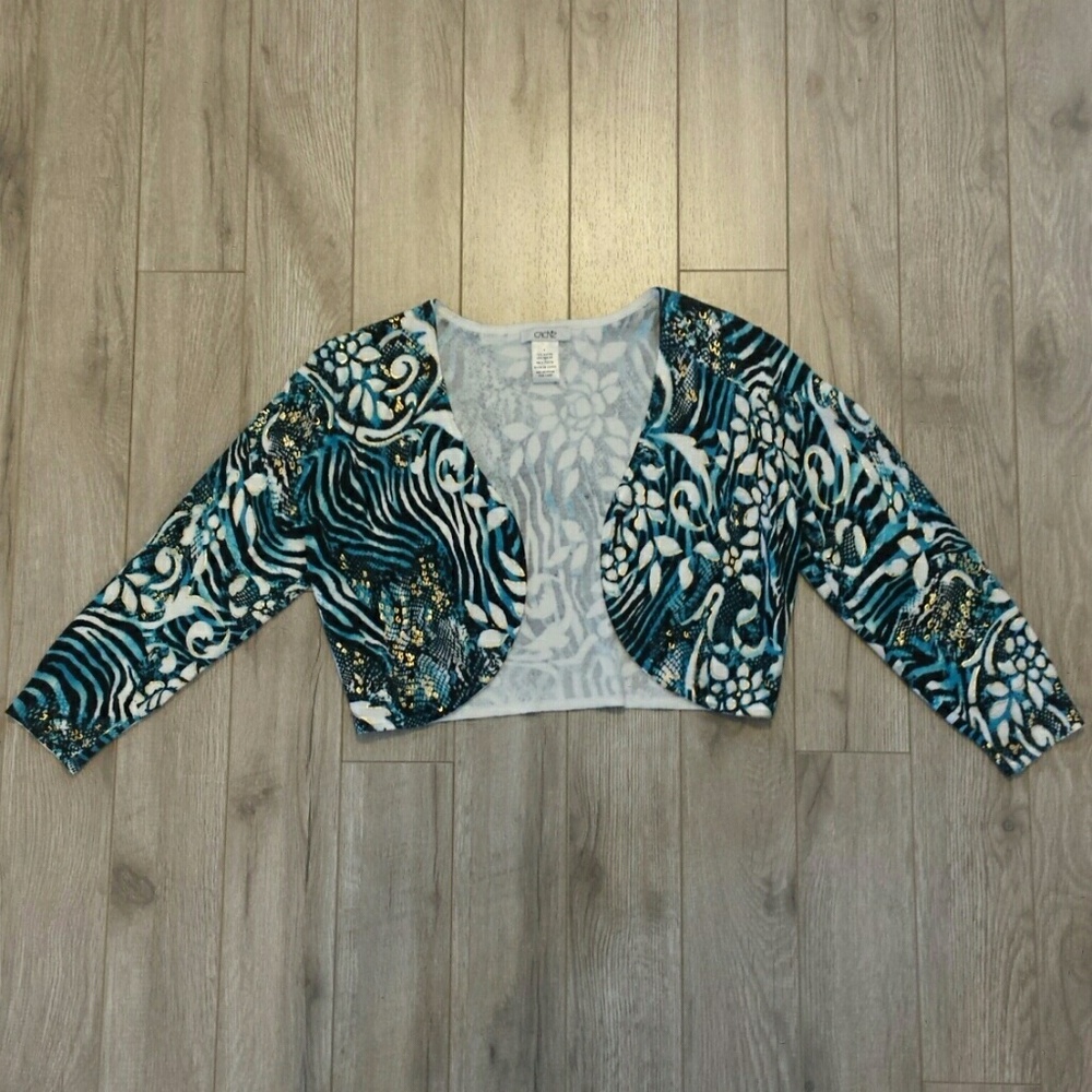 Cache crop cardigan